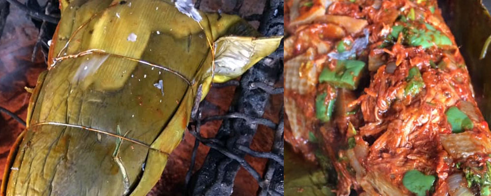 Manguises from Tepeji del Río, a smoked gastronomic treasure cooked in a stone oven